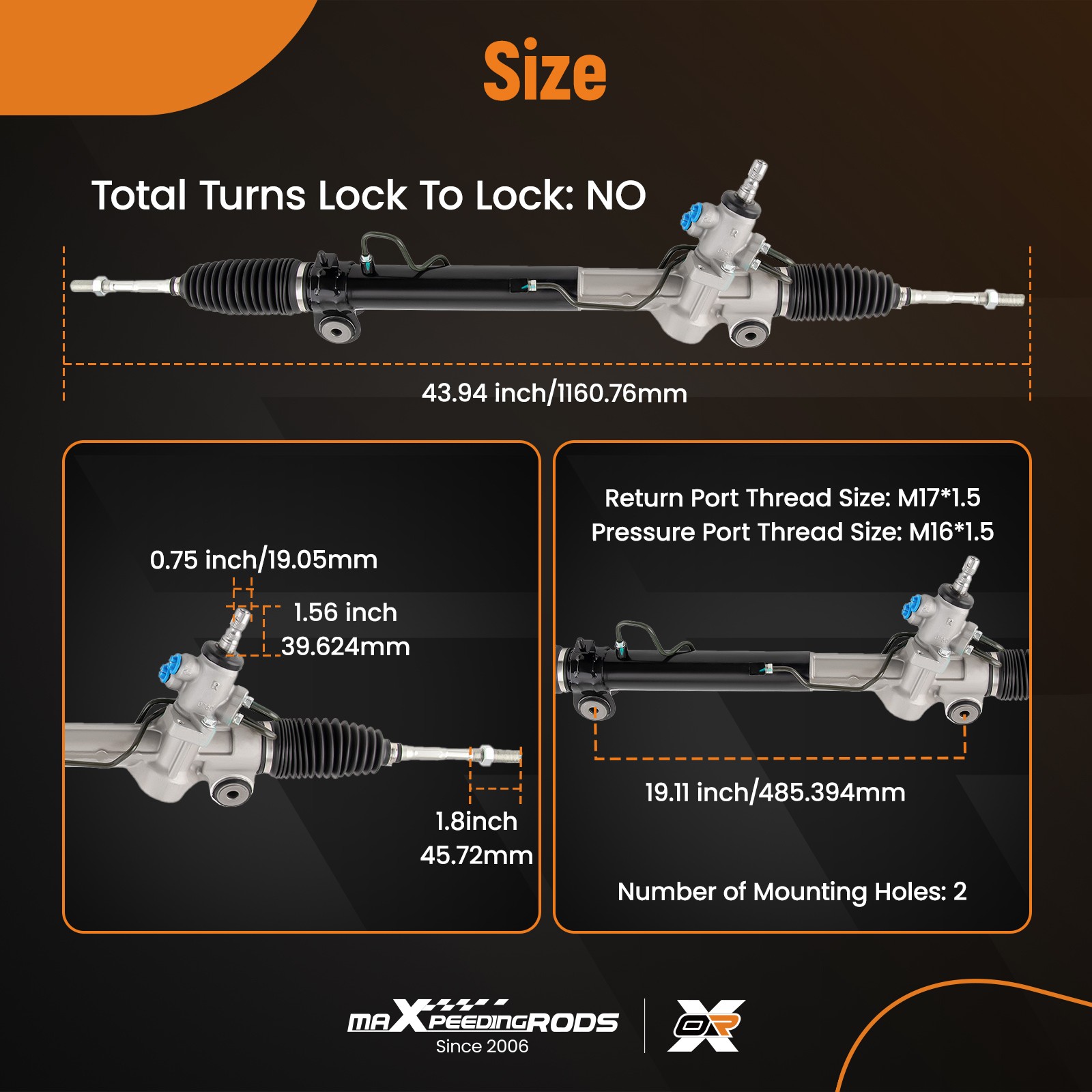 Power Steering Rack & Pinion for Lexus RX330/RX350 2004-2009 4550309270