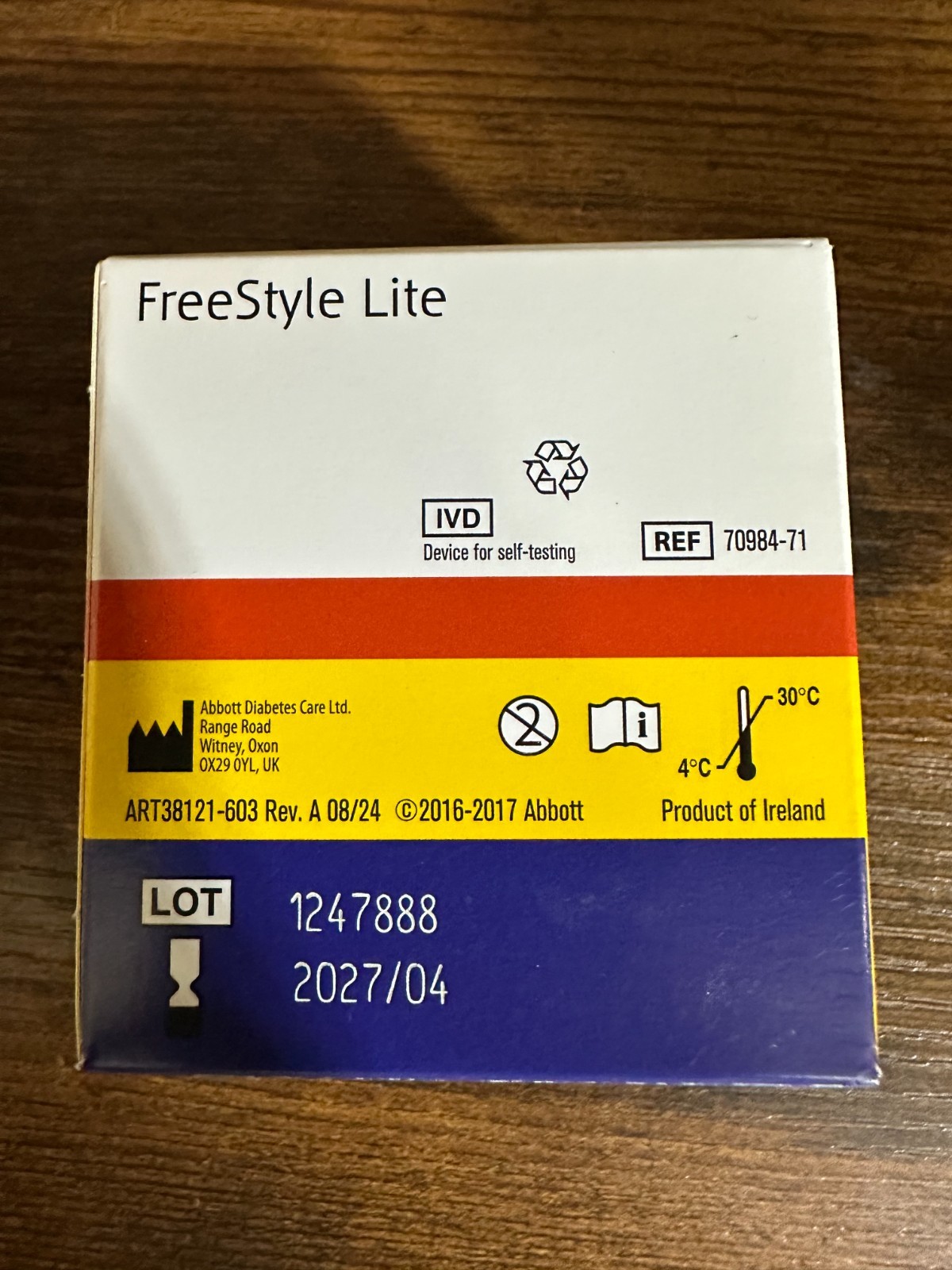FreeStyles Lites Blood Glucose Diabetic Test Strips 100ct Imported exp 4-2027