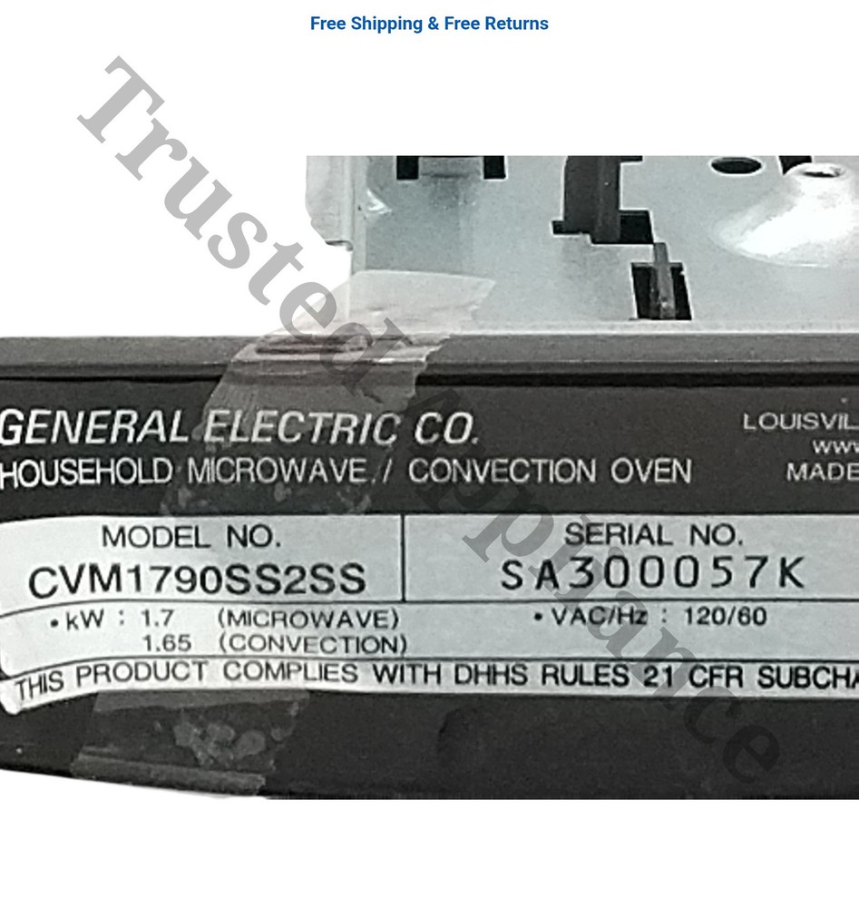 GE Microwave Control Panel Console WB56X23862 SILVER