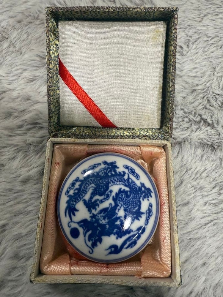 Shanghai seal case and stamp set #3c8aaa