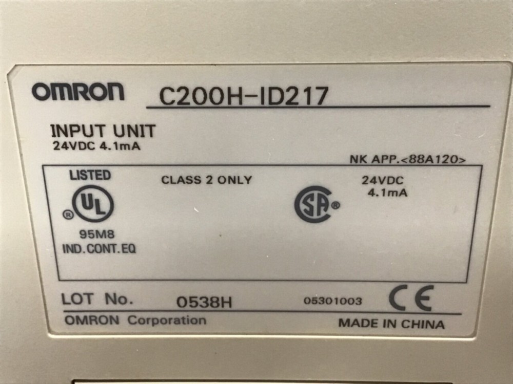 OMRON Input Module C200H-ID217 Used #122613