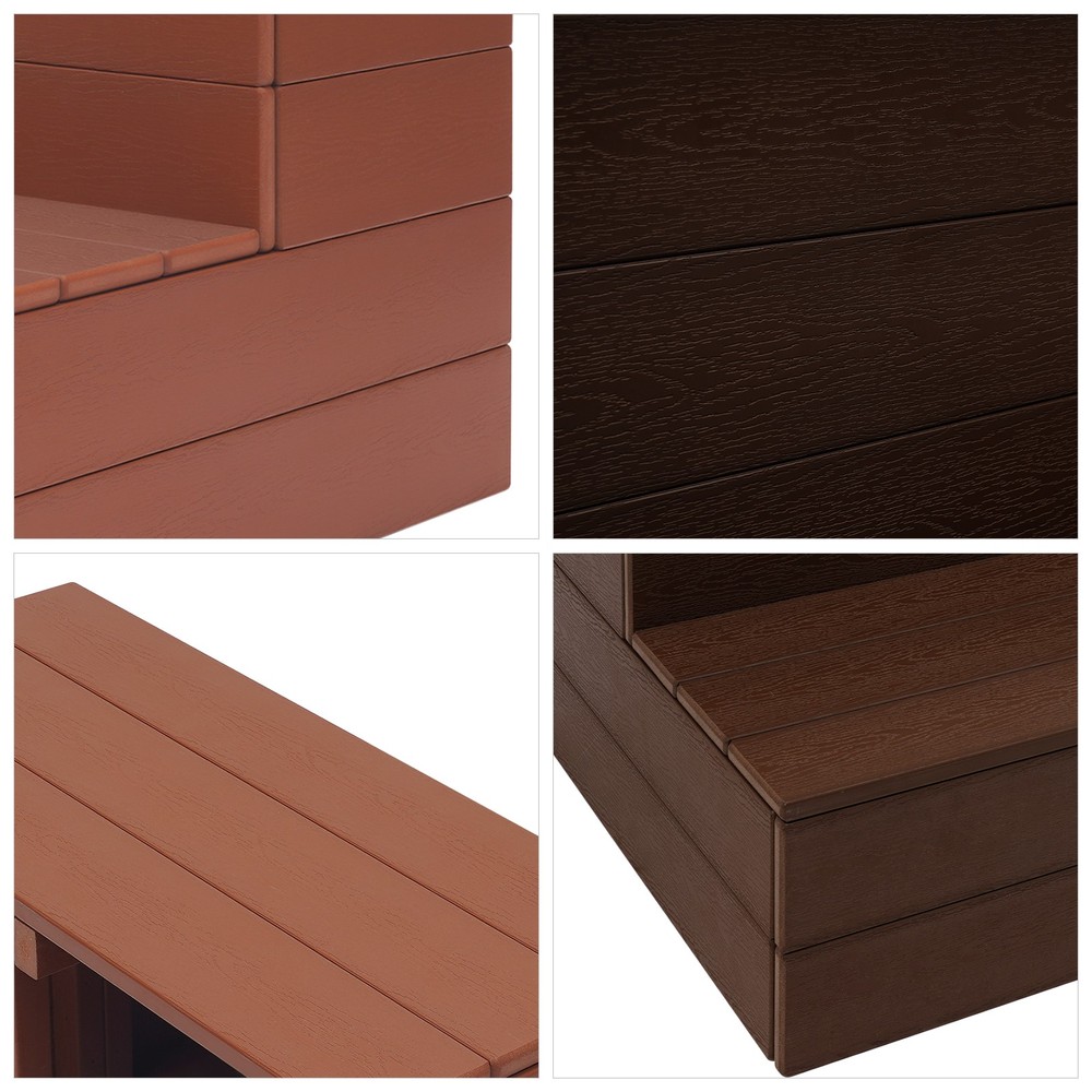 500lbs 2-Steps Bathtub Steps Rectangular Spa Steps Hot Tub Stair Bathtub Ladder