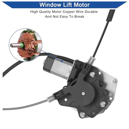Power Window Regulator with Motor Compatible with Rear Right Passenger Side
