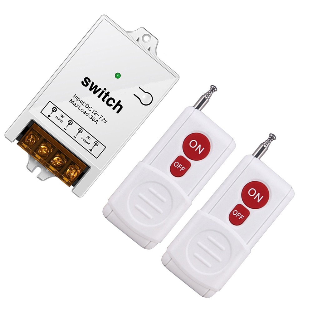 1 Set 433MHz Remote Control Relay Switch 500m Long Range Wireless Remote Switch