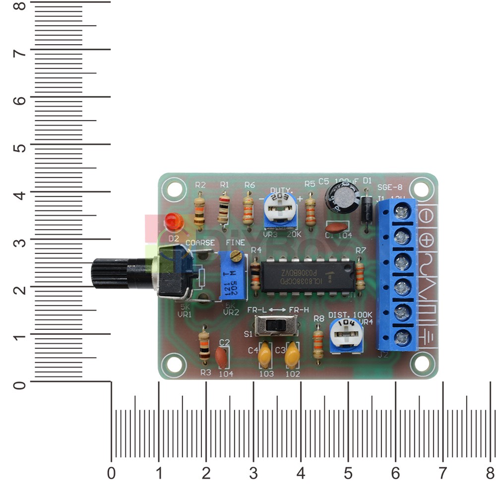 ICL8038 Monolithic Function Signal Generator Module Sine Square Triangle Welded