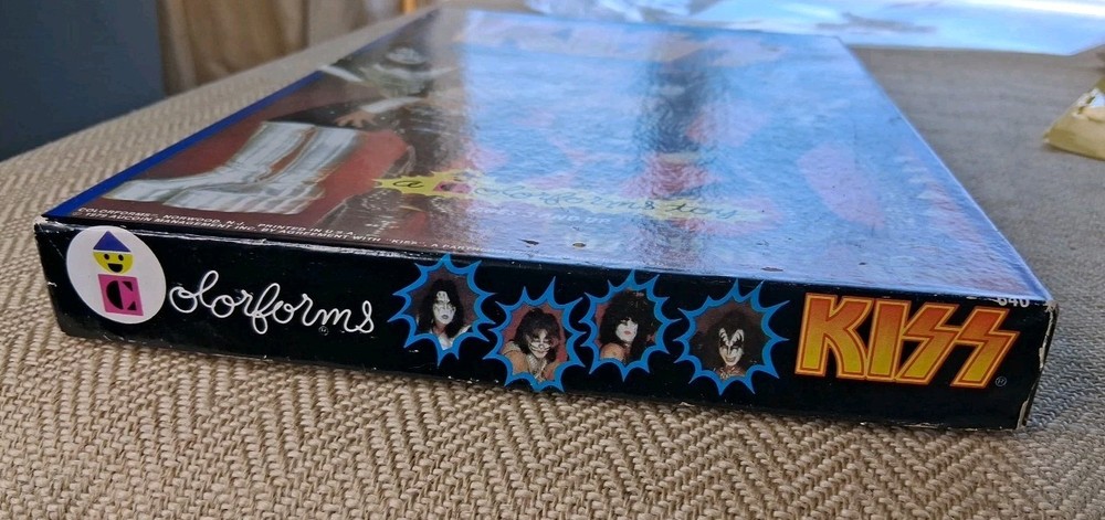 KISS Colorforms Set Complete Unused 1979 Aucoin Mgmt Peter,Gene,Paul,Ace Toy
