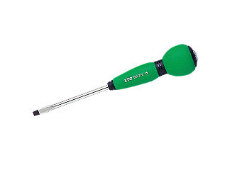 KTC D8M2-6, Soft Round Grip Screwdriver, Flat Tip, 6mm