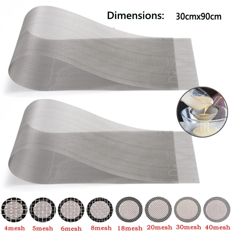 304 Stainlesss steel filter screen 4-500 Mesh Woven Wire  Screening Filter Sheet