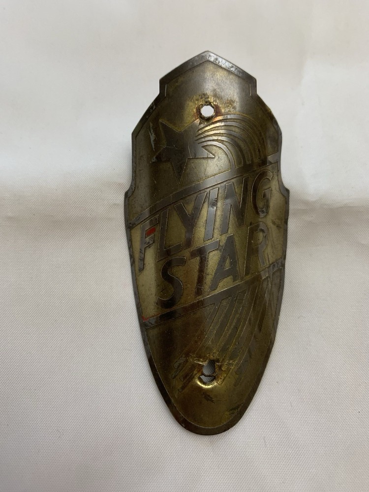 Vintage Flying Star Bicycle Head Badge