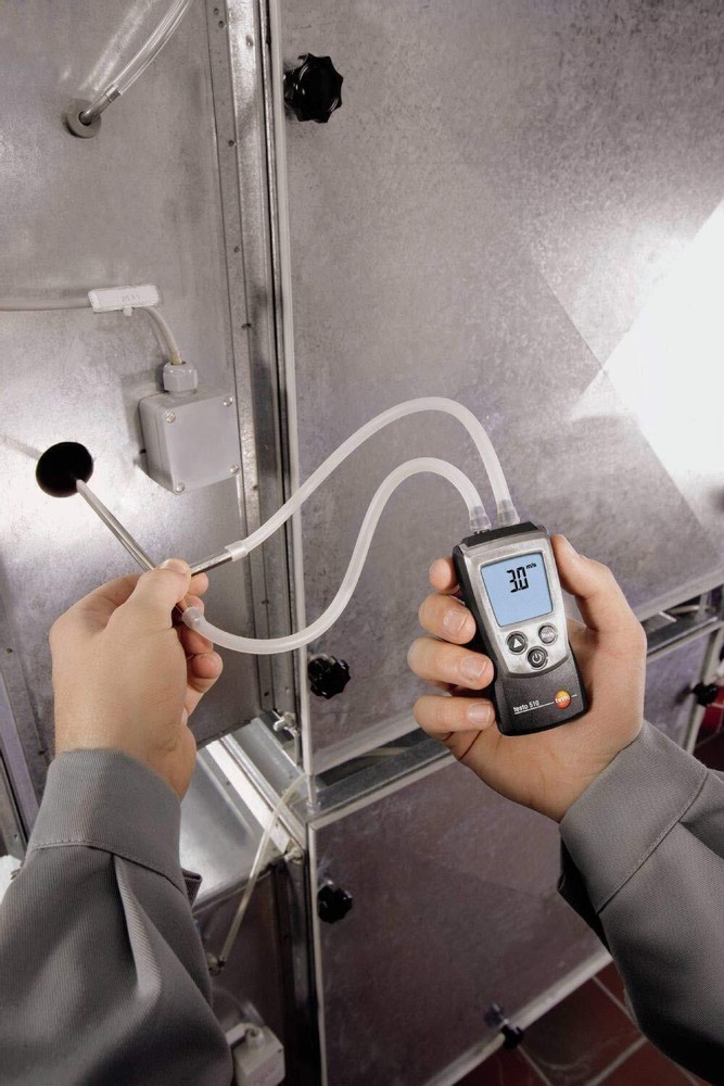 Testo 510 Temperature Compensation Manometer Auto-Ranging Pressure Meter