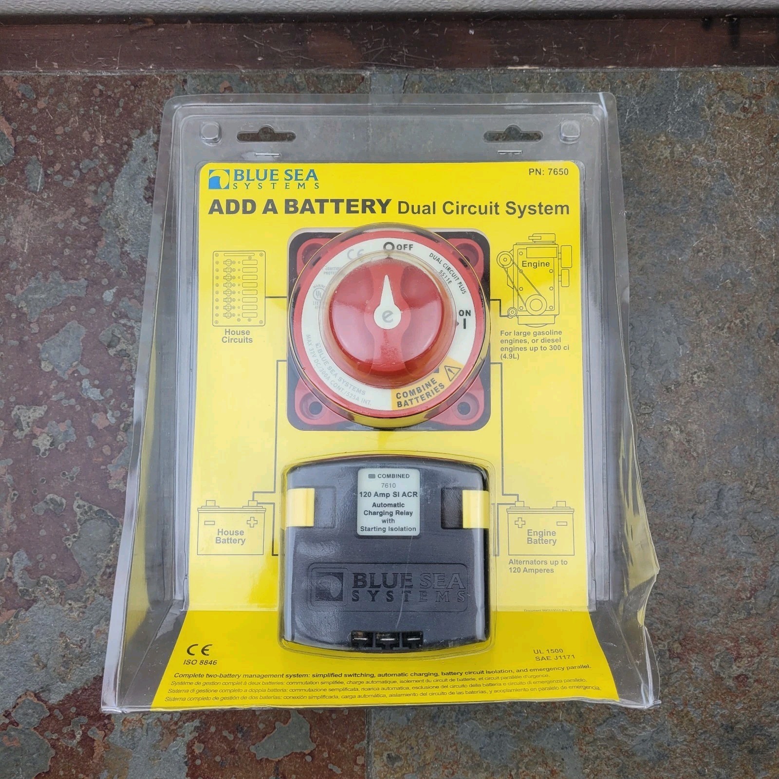 Blue Sea Systems 120A Add-A-Battery Kit (7650) - New