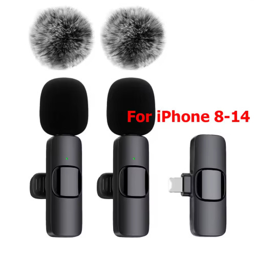 Mini Wireless Microphone (2 Lavalier Microphone)