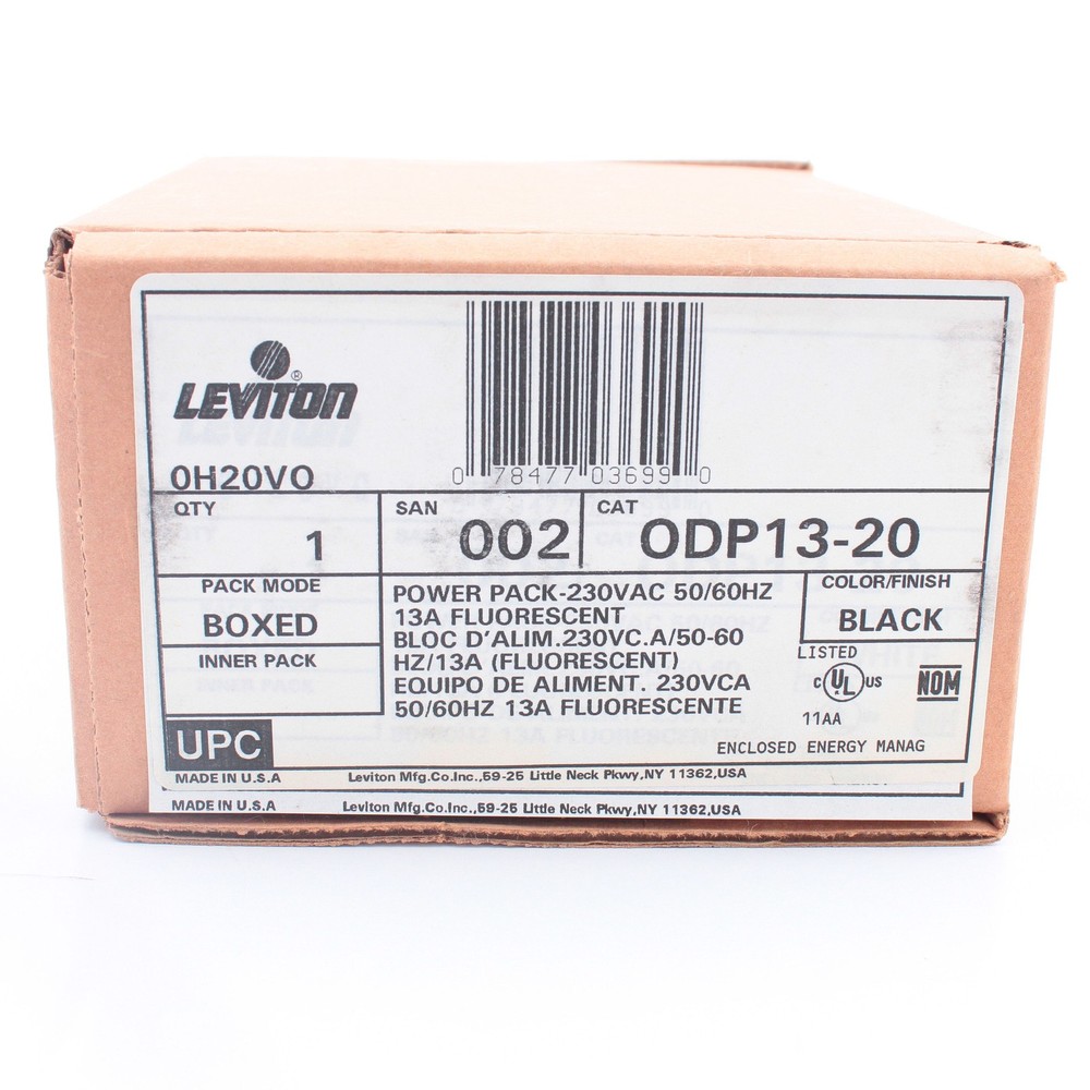 Leviton ODP13-20 Occupancy Motion Sensor Power Pack 13A 230V