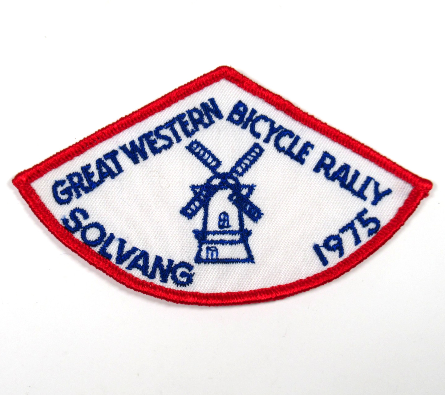 Great Western Bicycle Rally Solvang California 1975 Patch Vintage Sew On