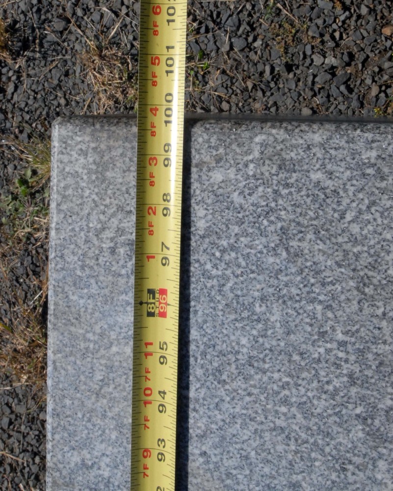 Large granite table on stand, Inv 46276