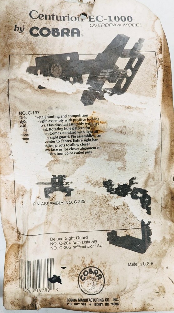 Cobra Sight Centurion EC-1000 Overdraw Model