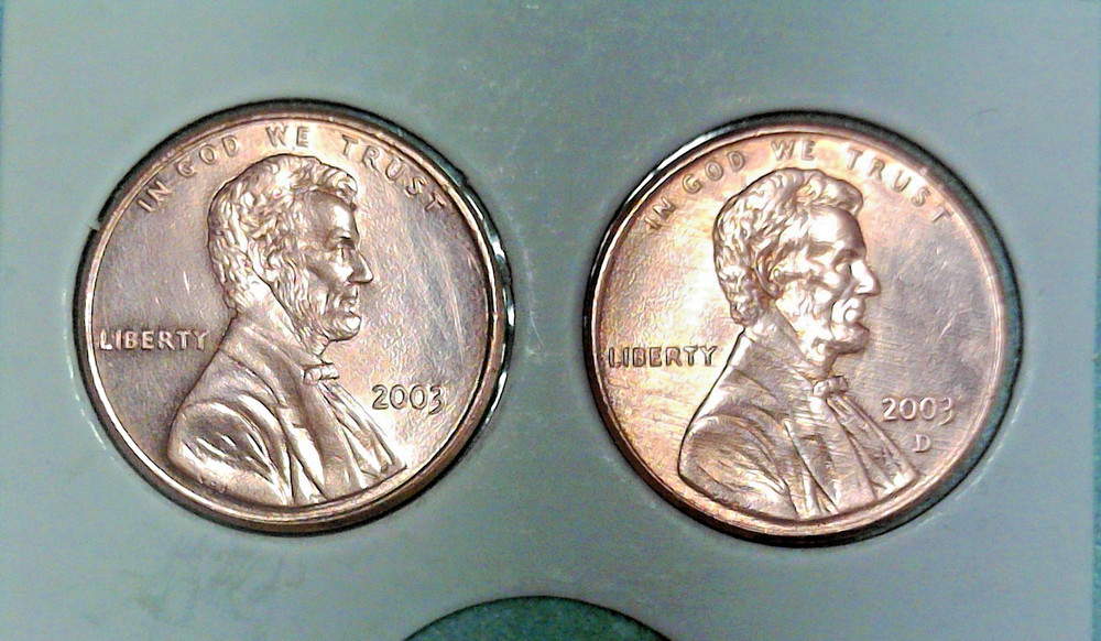 2003 P & D Lincoln Cent