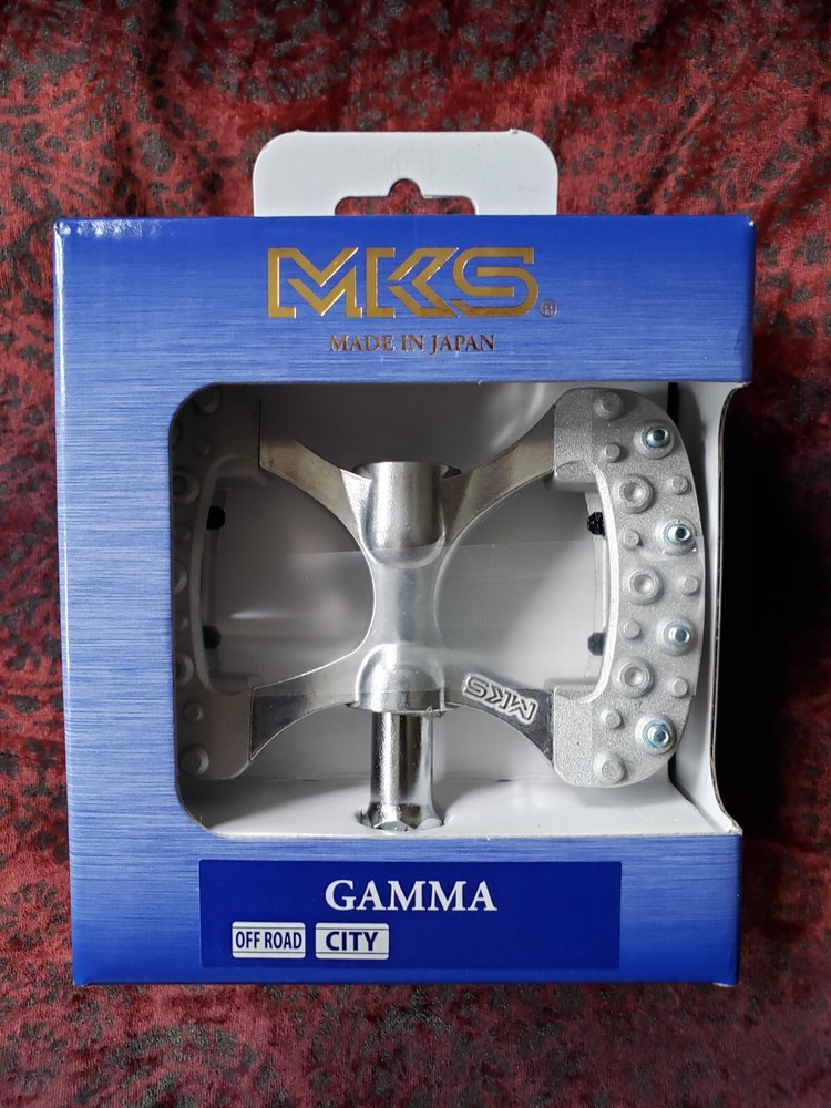 MKS Gamma Platform Pedals | 9/16" | Silver