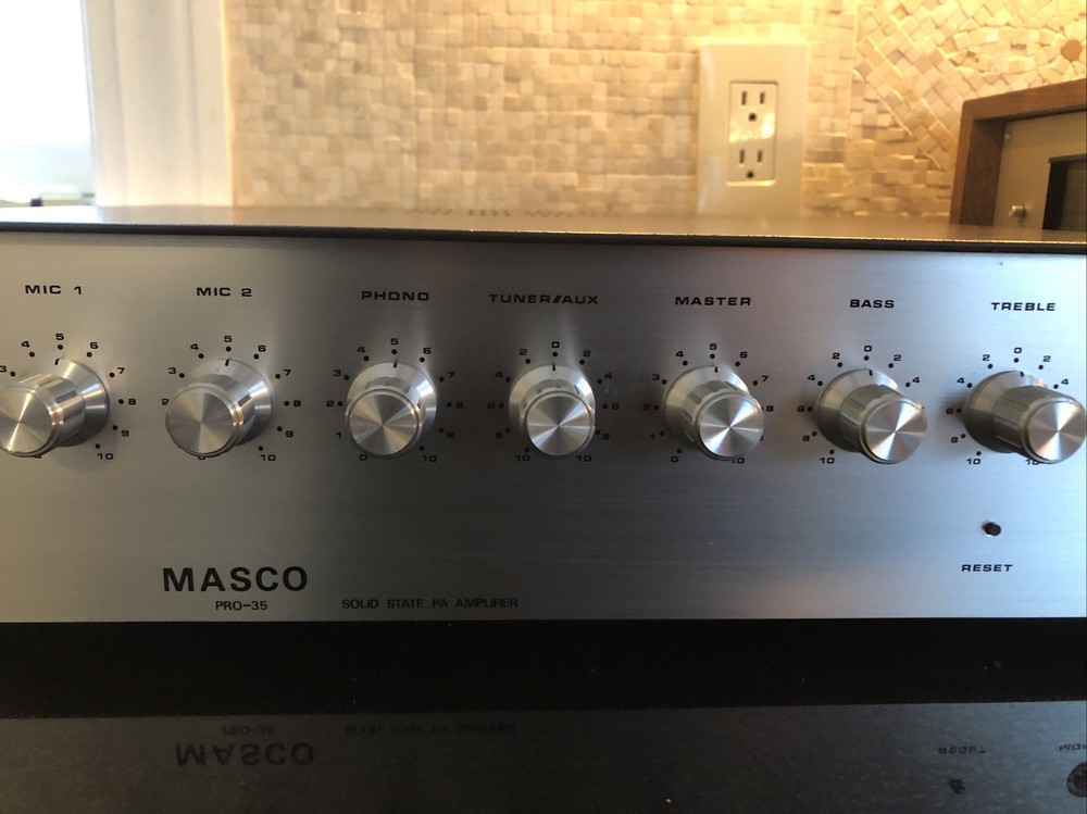 Mint Masco PRO-35 Solid State PA Amplifier 220V Perfect Working Condition