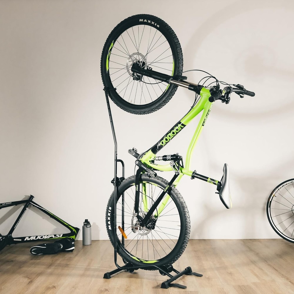 Secure Vertical & Horizontal Bicycle Stand for 29-Inch Bikes – Classic Design