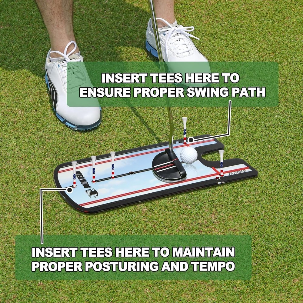 Golf Putting Alignment Mirror Training Aid