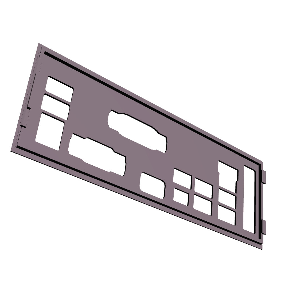 Asrock X370 Pro4 I/O Shield, 3D Printed, IO Backplate