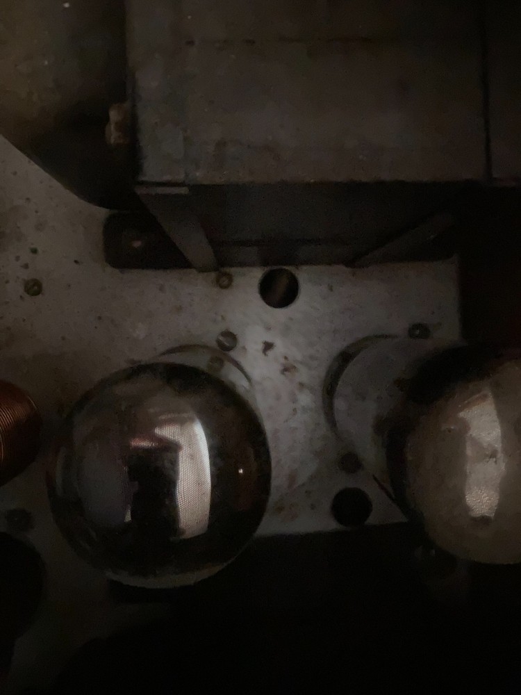 Vintage Johnson Viking II HF tube Transmitter Copper Plated Case