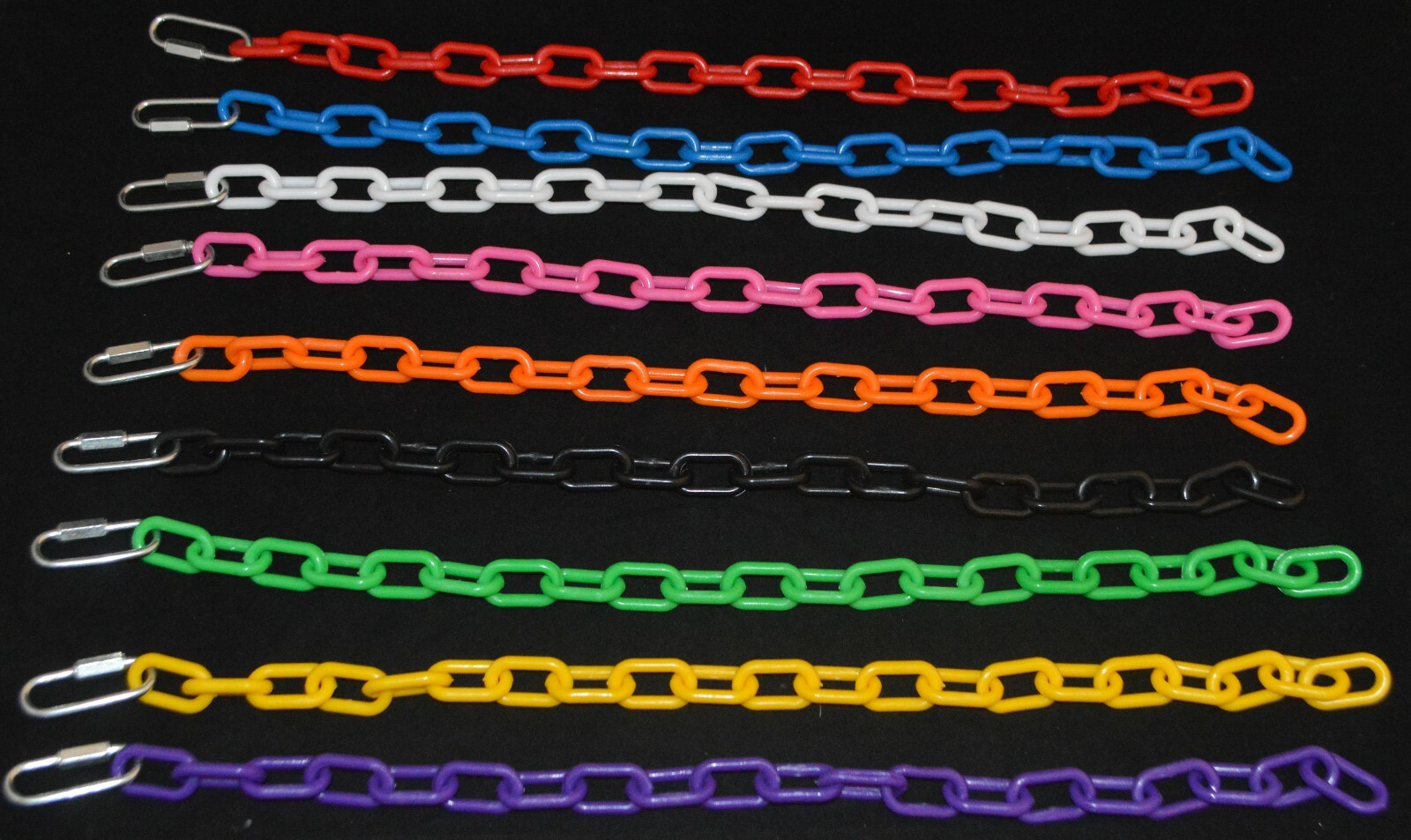 GOAT COLLARS PLASTIC CHAIN WITH METAL QUICK LINK 28" LONG
