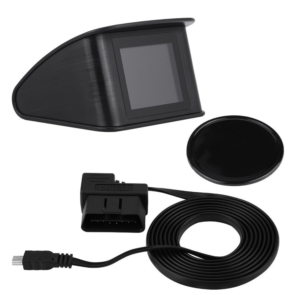 Car Heads Up Display OBD2 EOBD Data Stream Fuel Volt KM/h MPH Water Temperature