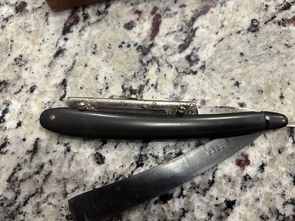 A. Hanewacker Vintage Straight Razor with Original Box