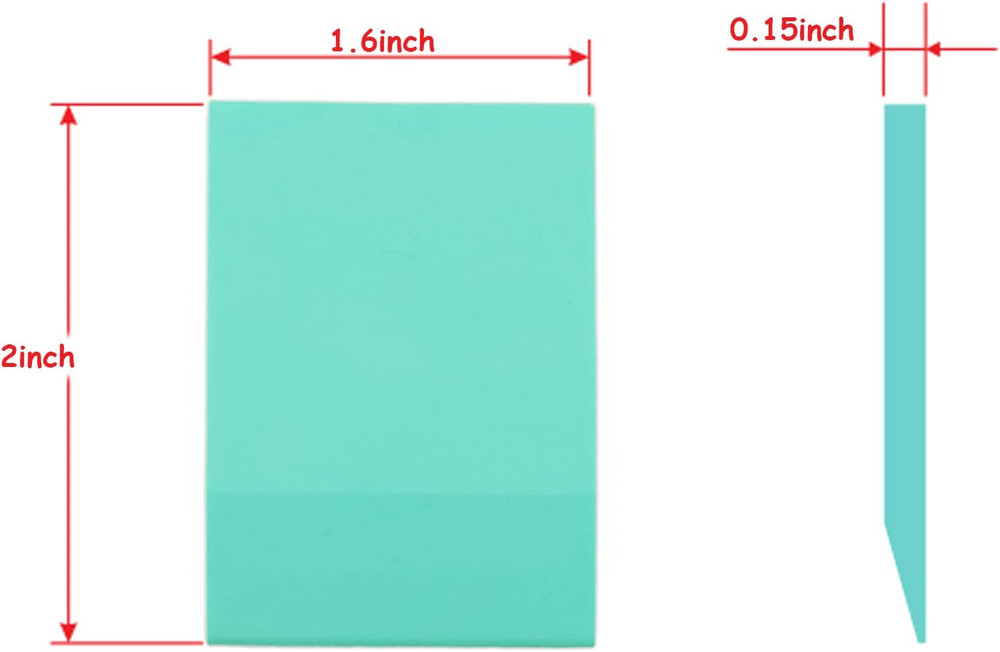 Chalk Paste Mini Squeegee with Rubber Sticks Set, 5PCS Self Adhesive Screen Sten