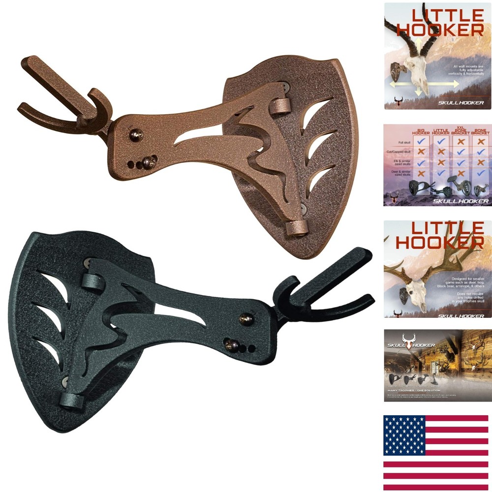 Customizable Trophy Mount for Black Bear and Aoudad - Graphite Black Finish