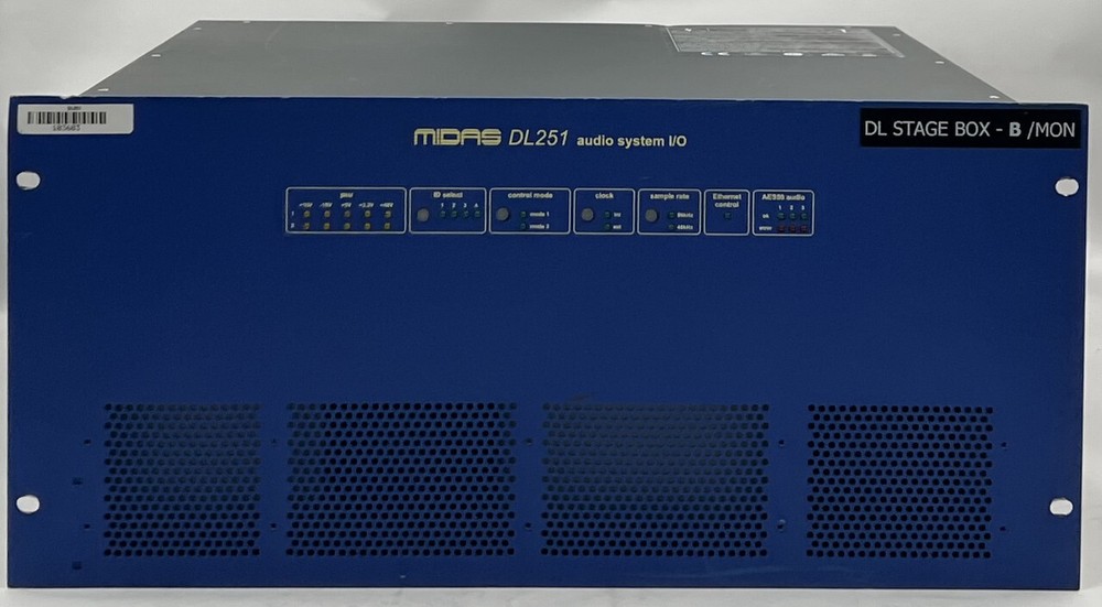 MIDAS DL251 48-INPUT /16-OUTPUT FIXED FORMAT AUDIO SYSTEM I/O STAGE BOX