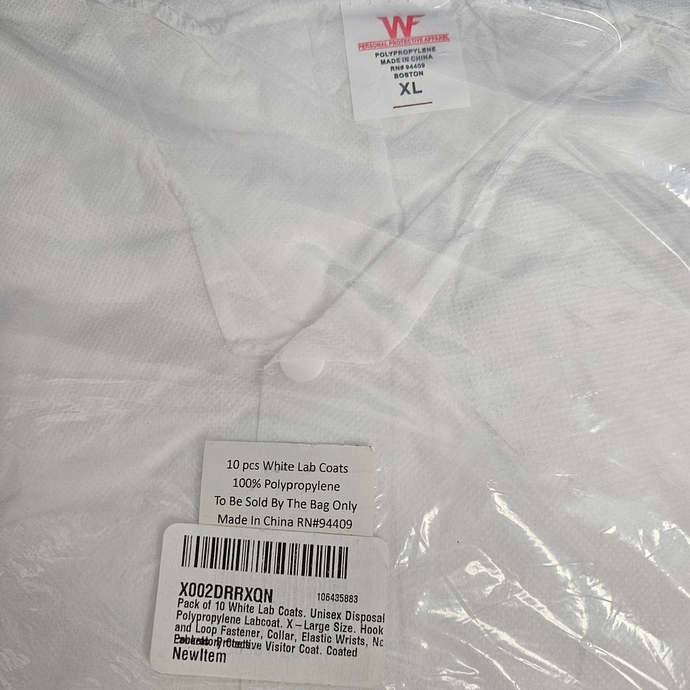 White Lab Coats, Small and XL only