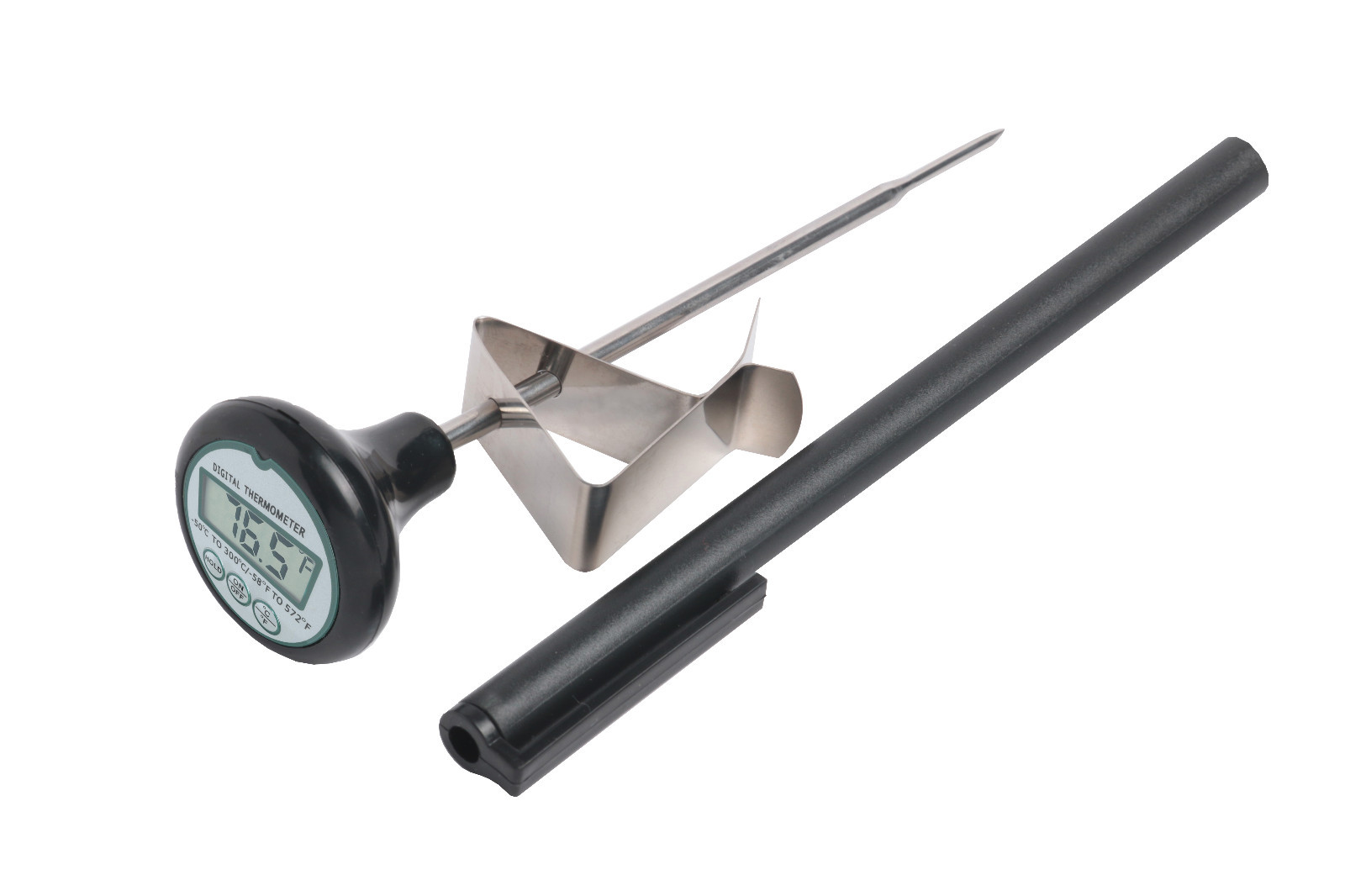 Digital Candy Thermometer with Stainless steel Pot Clip, Instant read.