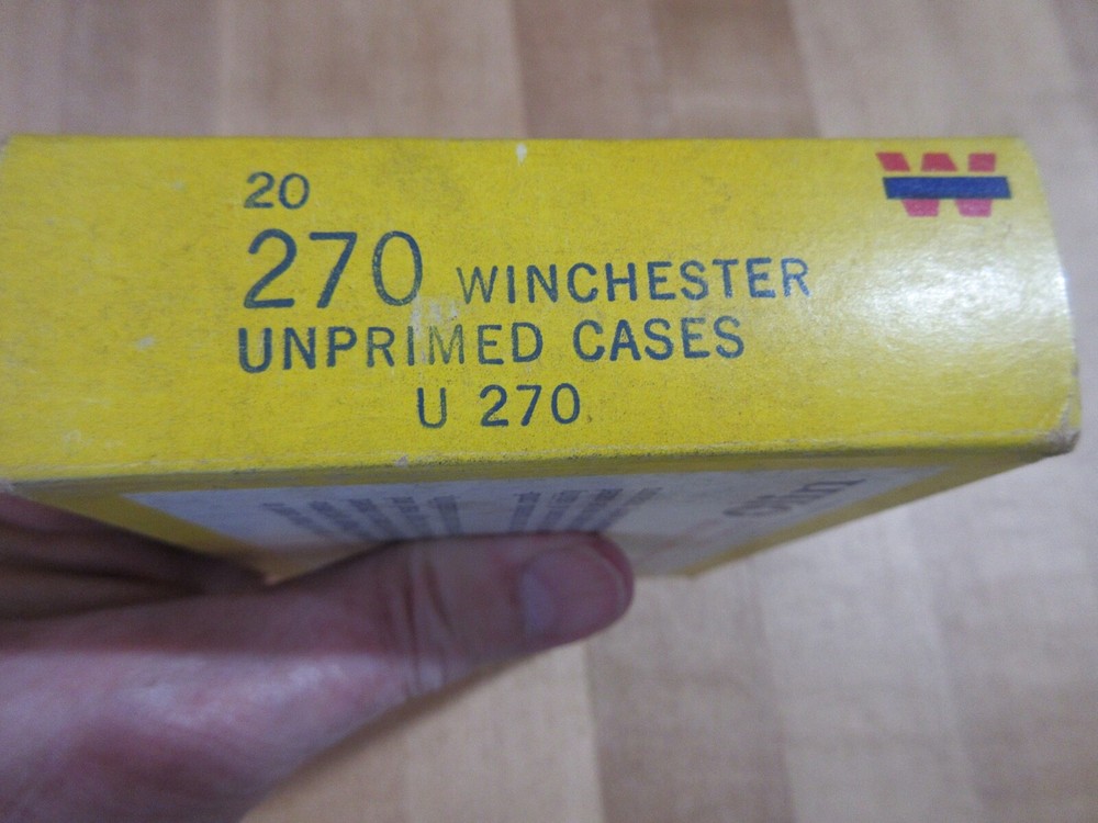 Empty Ammo Box Winchester Western 270 Win with insert (w15) # 48