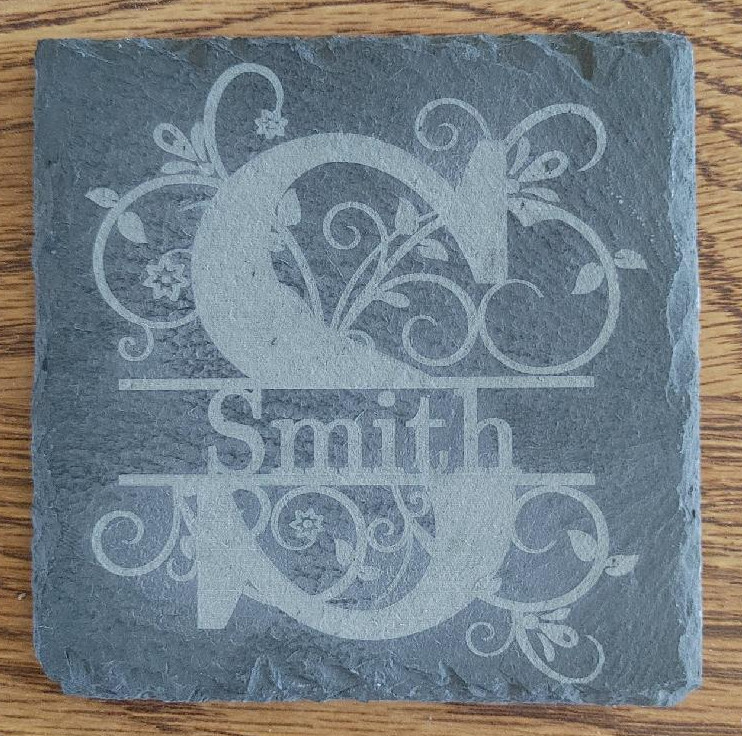 Monogrammed slate Coasters