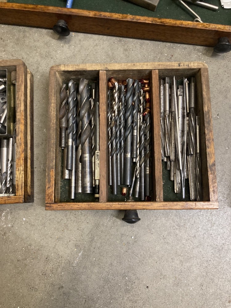 Vintage Moore & Wright Engineers Toolbox With Tools