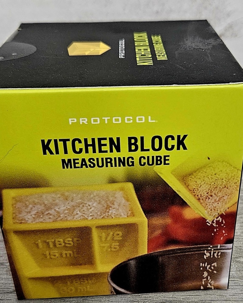 Protocol Kitchen Block Measuring Cube. Yellow