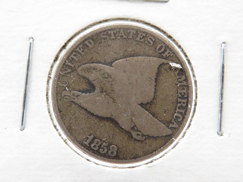 UNITED STATES 1858 FLYING EAGLE CENT GOOD CONDITION**