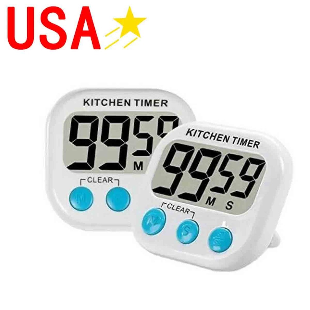 2 pcs Mini timer home office kitchen soup exercise cooking countdown