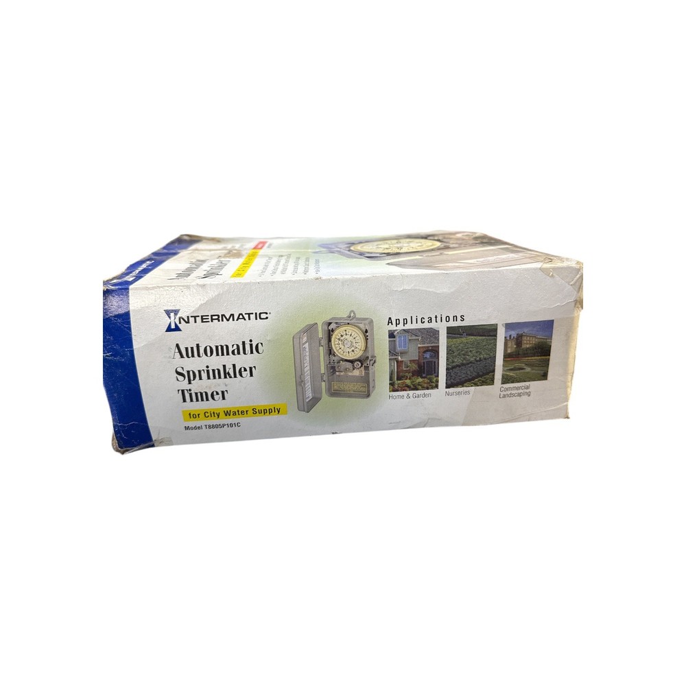 Intermatic T8805P101C Automatic Sprinkler Timer QUALITY TIMER ONLY Used good .