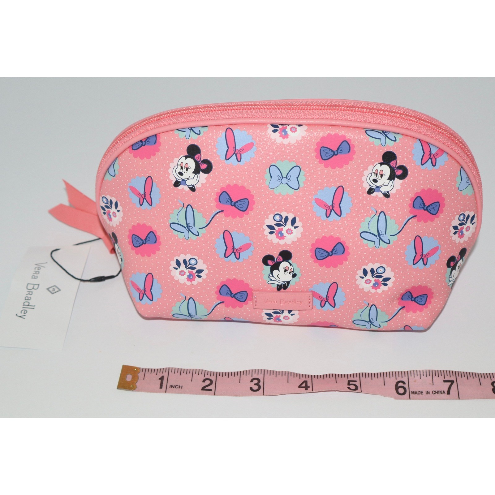 VERA BRADLEY x Disney Clamshell Cosmetic Minnie's Garden Dots NEW