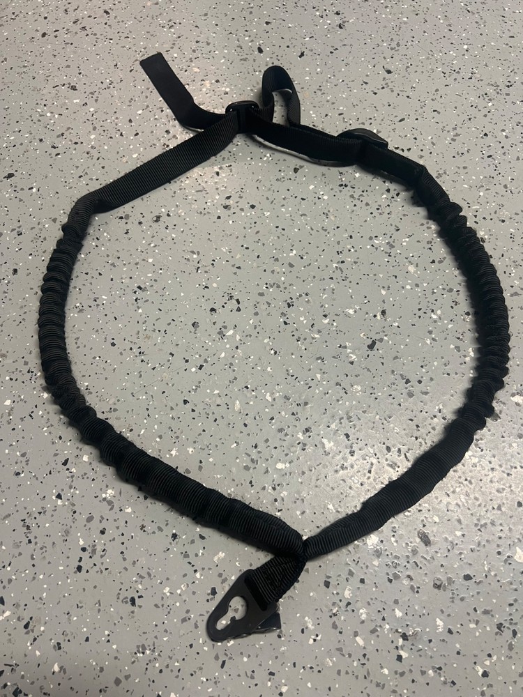 Button Sling Mil-Spec Mega Latch Double Bungee Single Point Sling w/ Steel Tab