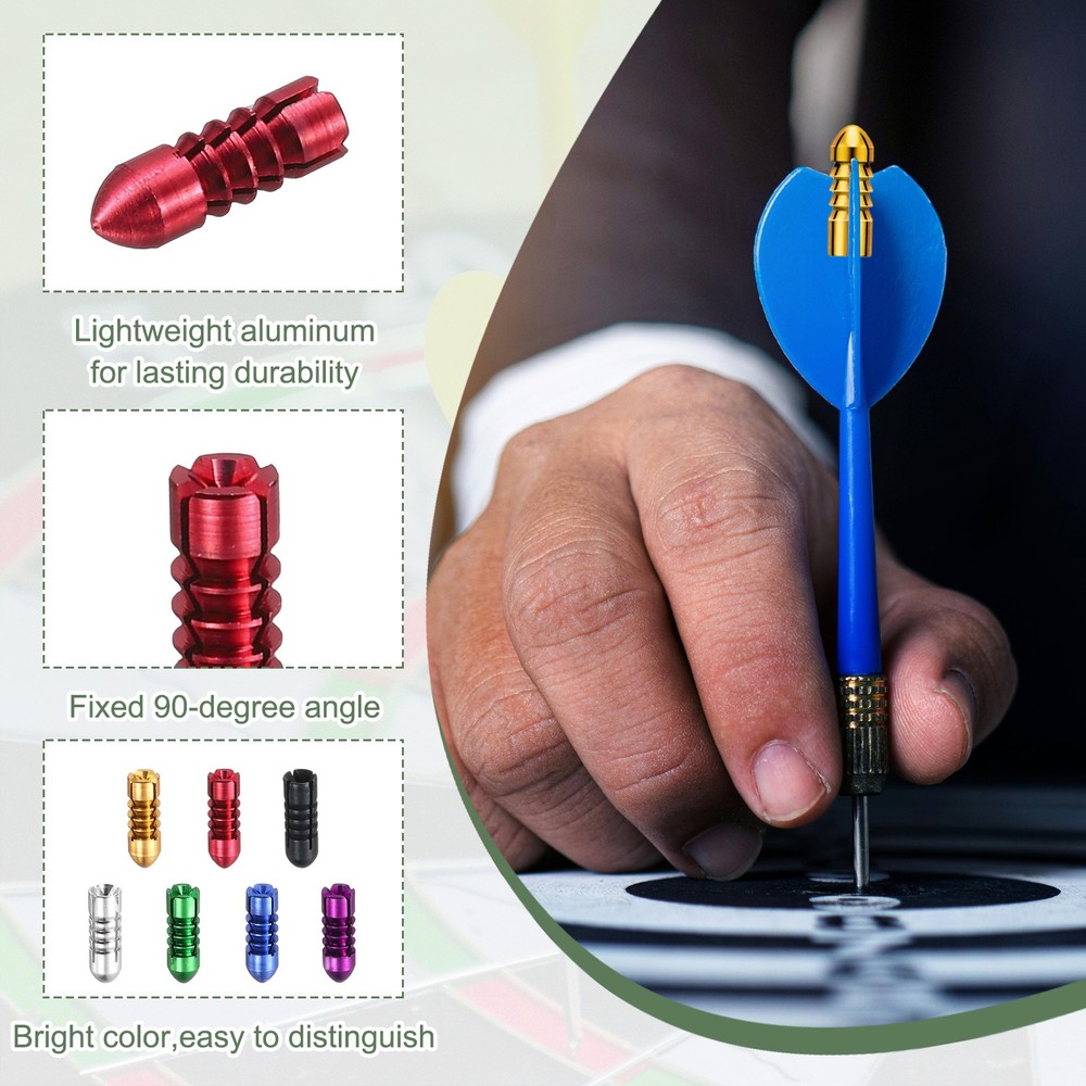 9 Pcs Dart Flight Protectors Fixed 90 Degrees Wing Savers Protects, Red