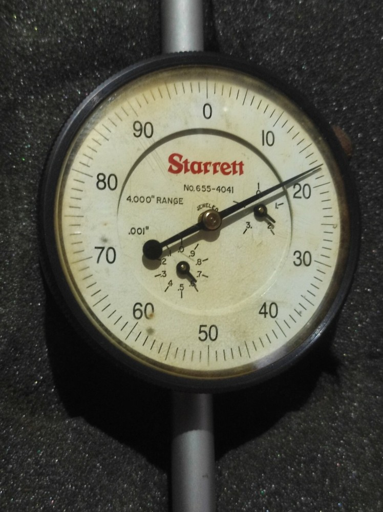 Starrett 655-4041J Dial Indicator 6554041 4.000” Range