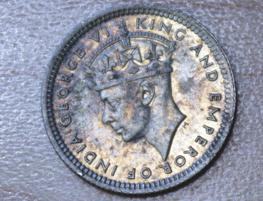1945 Malaya 5 Cents Silver
