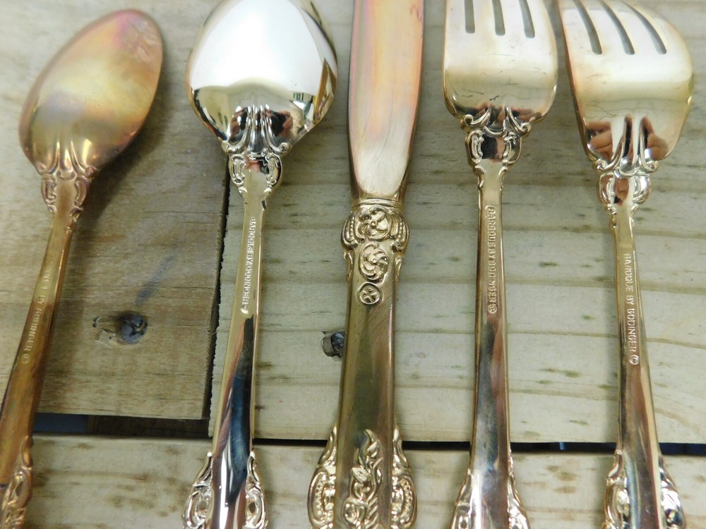 Baroque By Godinger Silver Plated Place 5 Piece Place Setting