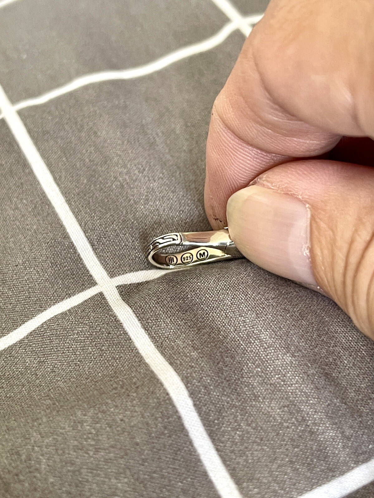 New John Hardy Men’s Sil Bracelet W/ 6mm Black Onyx, Eagle Eye & Hematite Beads