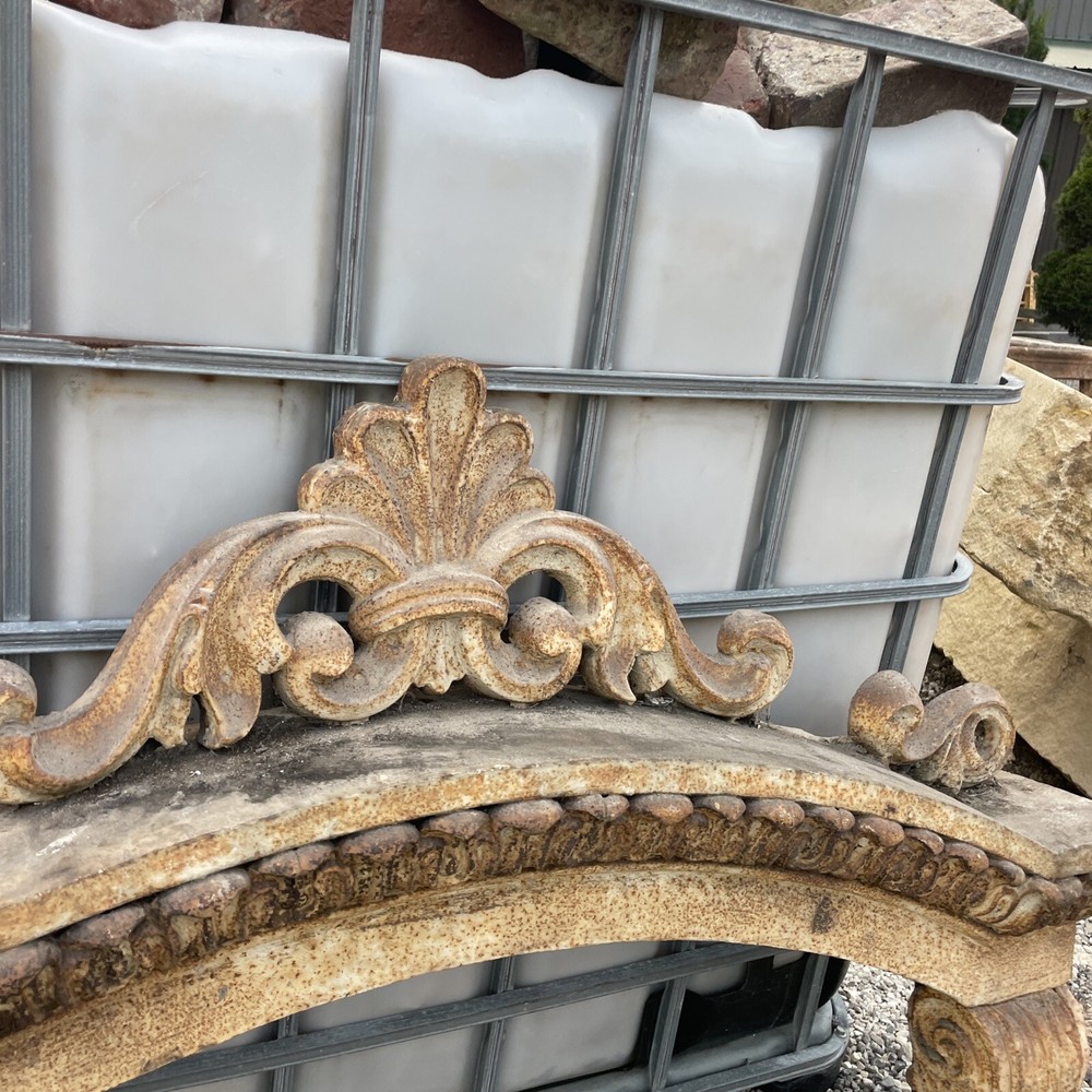4 Available antique cast iron window pediment and header